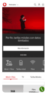 Cargar página web en 3G
