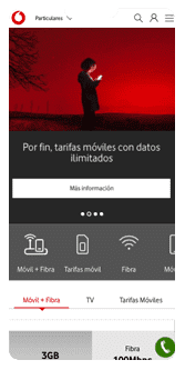 Cargar página web en 3G