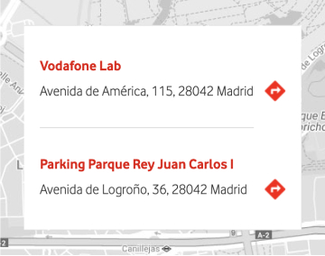 una mapa con la ubicación del evento