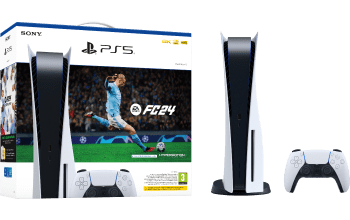 PlayStation PS5 stand con EA Sports FC 24