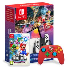 Nintendo Switch Oled con MK8 MWonder y mando