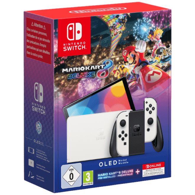 Switch Oled con MK8 MWonder y mando
