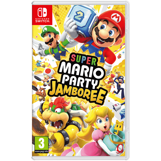 Nintendo Switch OLED con Mario Party Jamboree y Bolsa licenciada Mario