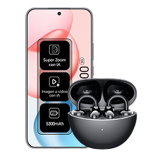 HONOR 400 con HONOR Choice Earbuds Clip 512GB Medianoche