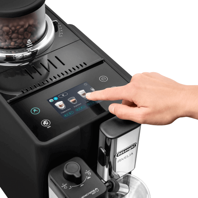 DeLongui Cafetera Superautomática Rivelia Onyx EXAM440.55.B