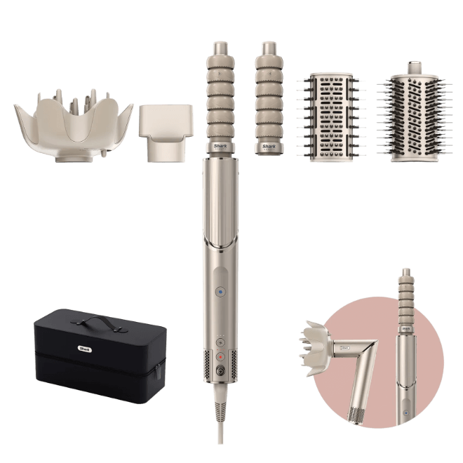 Shark Secador de pelo y Moldeador con plancha Glam