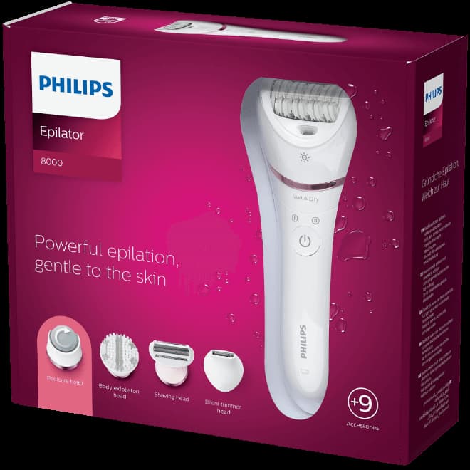 Philips Depiladora sin cable BRE740-10