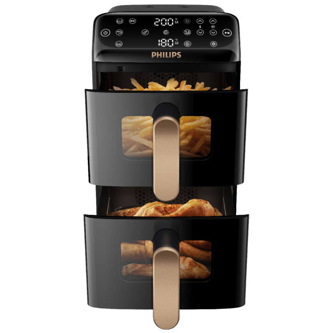 Philips Airfryer con cesta doble apilada serie 4000 (AirFryer NA 462/70)