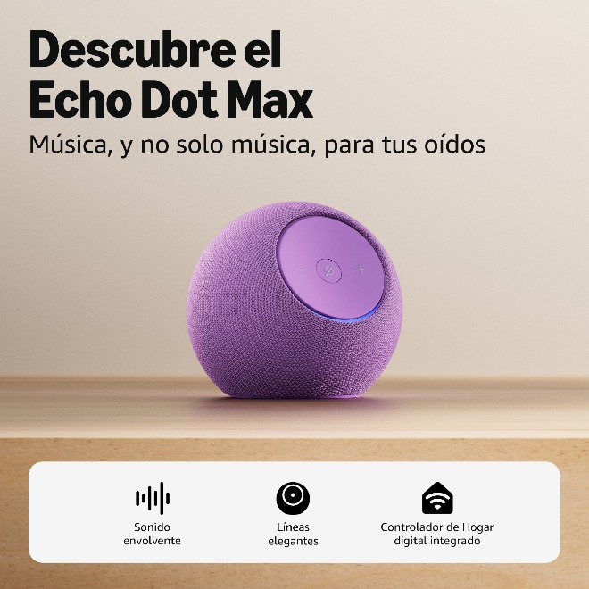 Amazon Echo Dot Max Morado