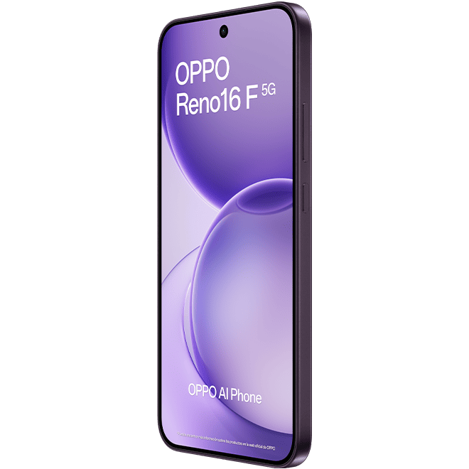 Oppo Reno 16 F 5G morado