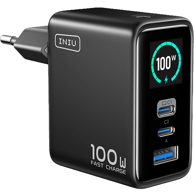 Iniu Cargador Leopard Display 100W