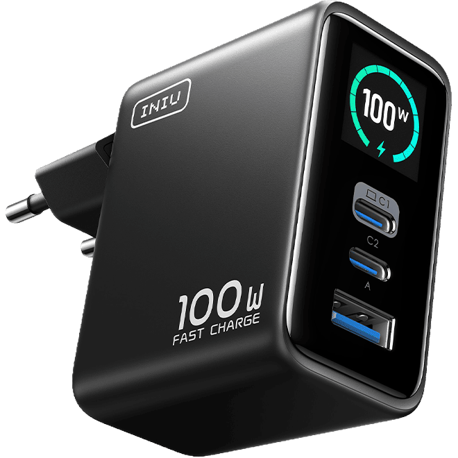 Iniu Cargador Leopard Display 100W