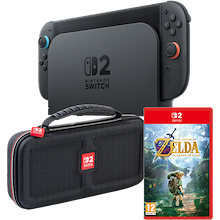 Nintendo Switch 2 con Zelda y funda con batería extraíble